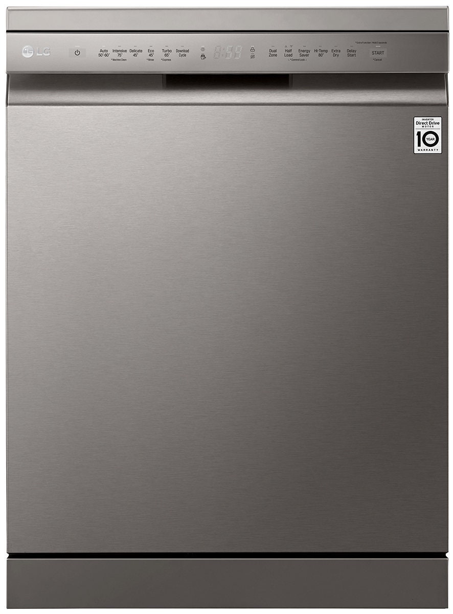 LG 14 Place QuadWash Dishwasher in Platinum Steel Finish XD5B14PS