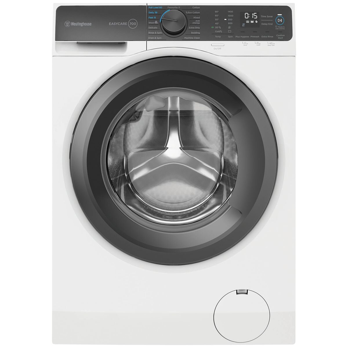 Westinghouse EasyCare 700 10kg Front Load Washing Machine White WWF1044M7WAS